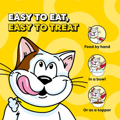 Creamy Puree with Beef Liver and Cheese, Variety Pack of Lickable, Squeezable Cat Treats, 0.42 Oz Pouches, 24 Count