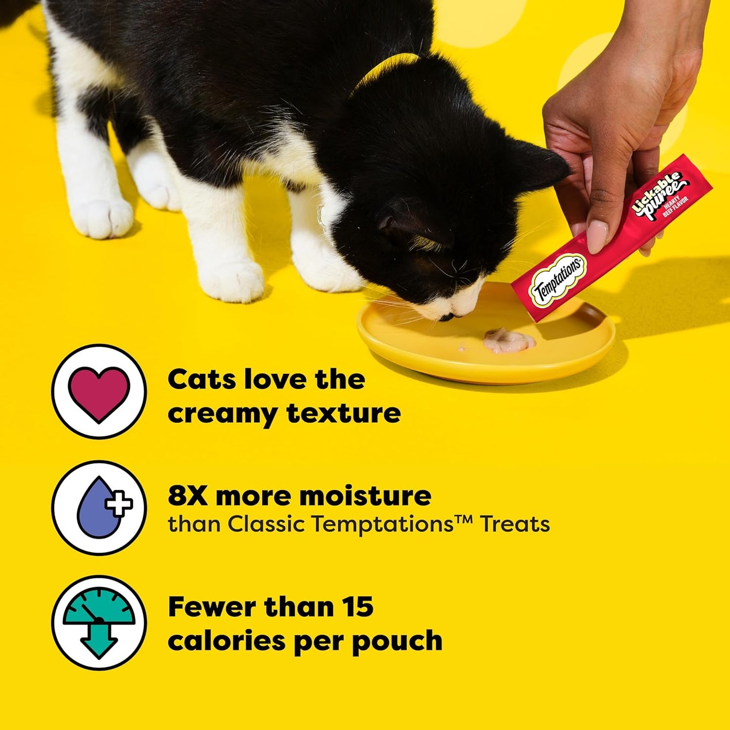 Creamy Puree with Beef Liver and Cheese, Variety Pack of Lickable, Squeezable Cat Treats, 0.42 Oz Pouches, 24 Count